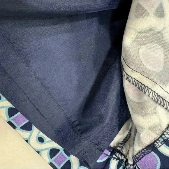 Camille La Vie woman’s short skirt navy, white & purple chain pattern size 6 - Picture 9 of 9